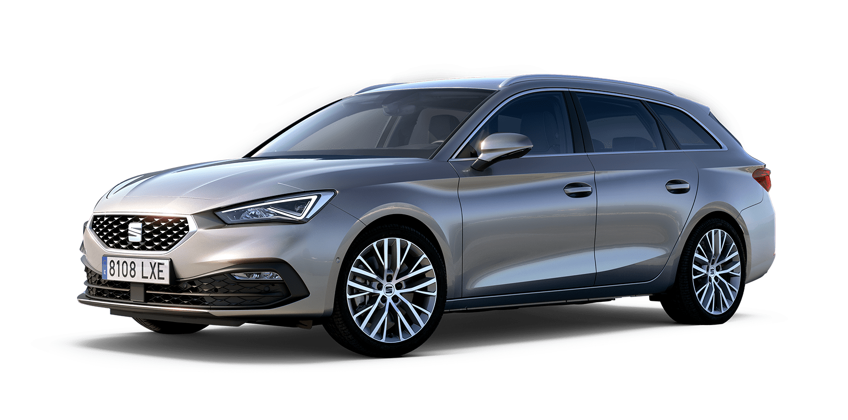 seat leon sportstourer xcellence trim urban silver colour with machined alloy wheels