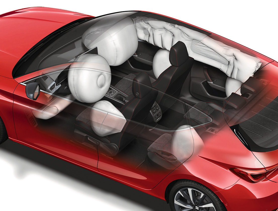 seat leon desire red colour with airbags