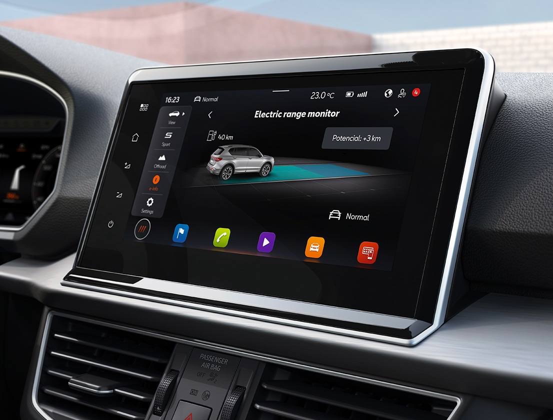 The SEAT Tarraco in car Navi System display