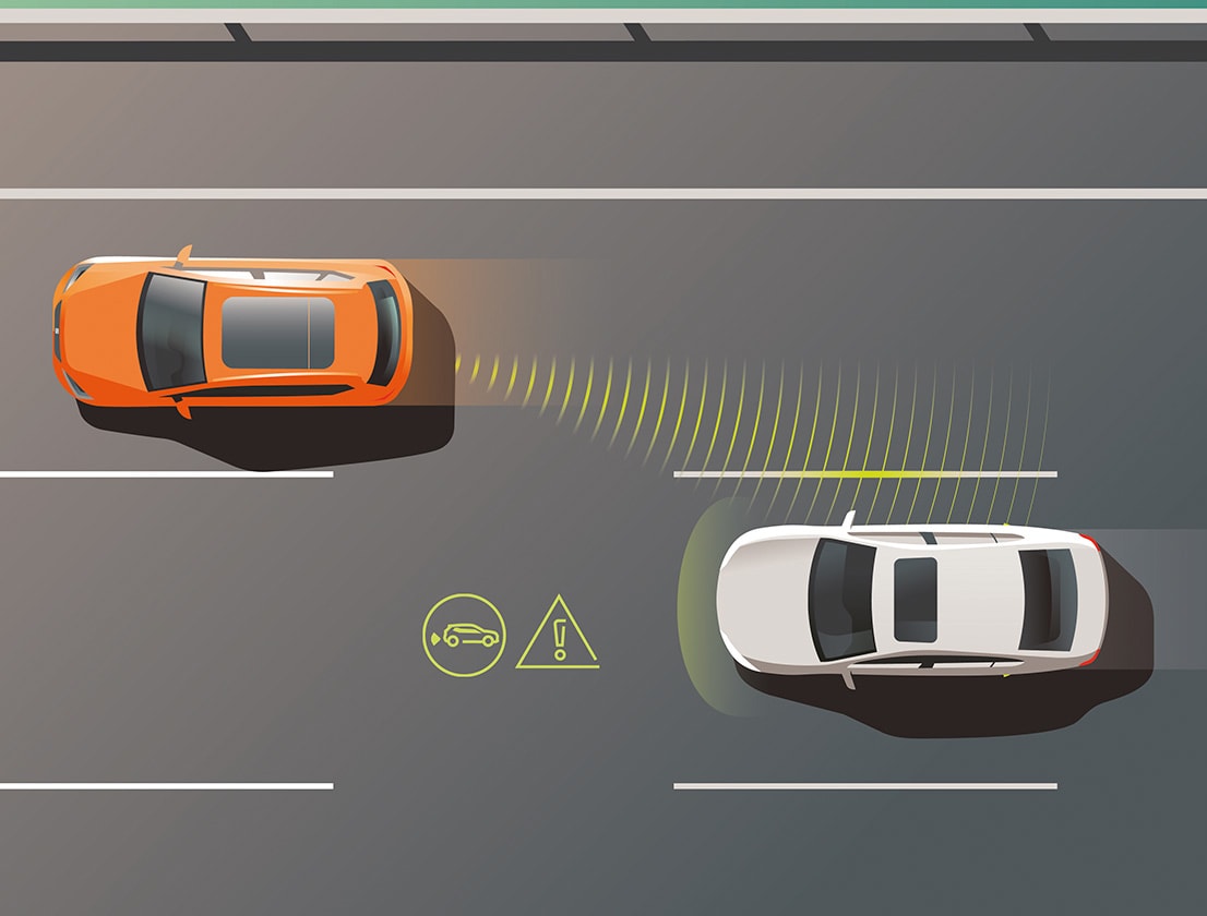 SEAT Tarraco driving near another car with Side Assist  