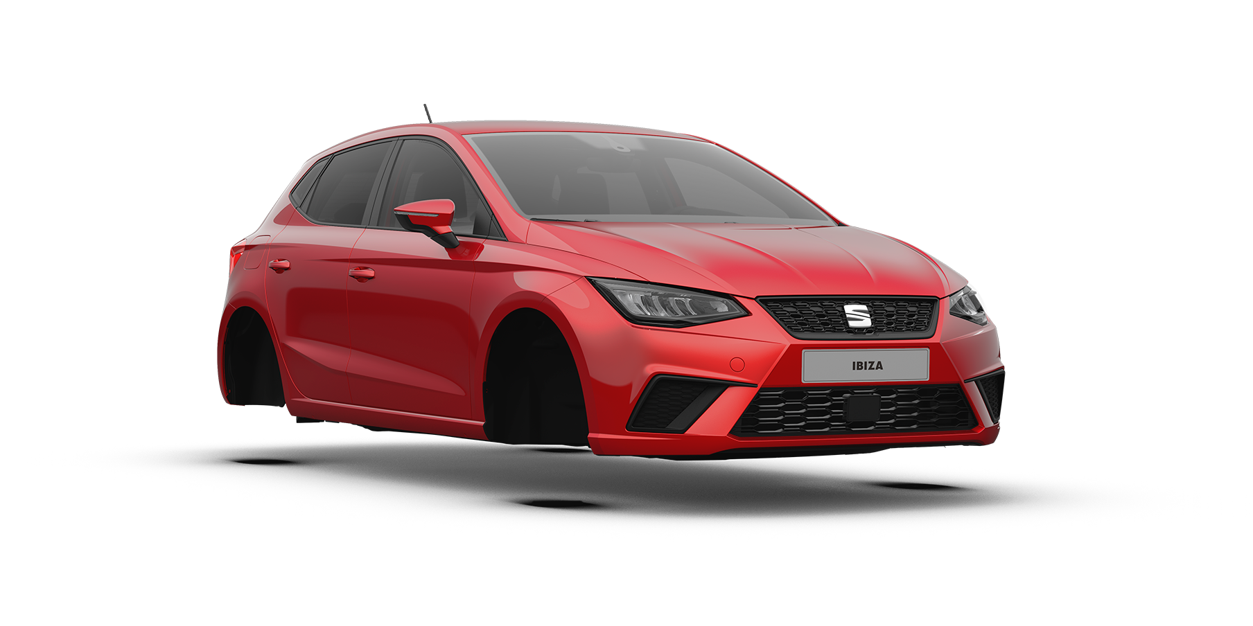 seat ibiza style colour red desire