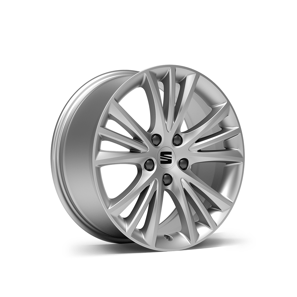  seat leon 17 inch brilliant silver alloy wheel st